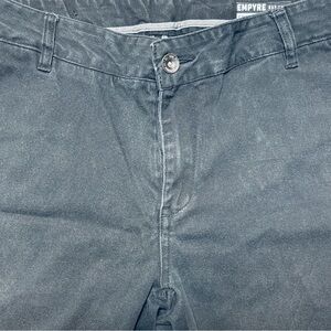 Black Cropped Chino Pants